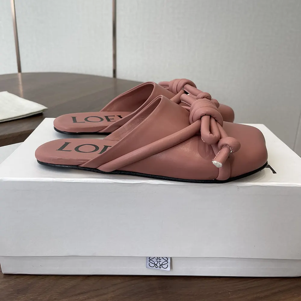 Loewe Women Flamenco Knot Mule in Lambskin-Pink - image 6