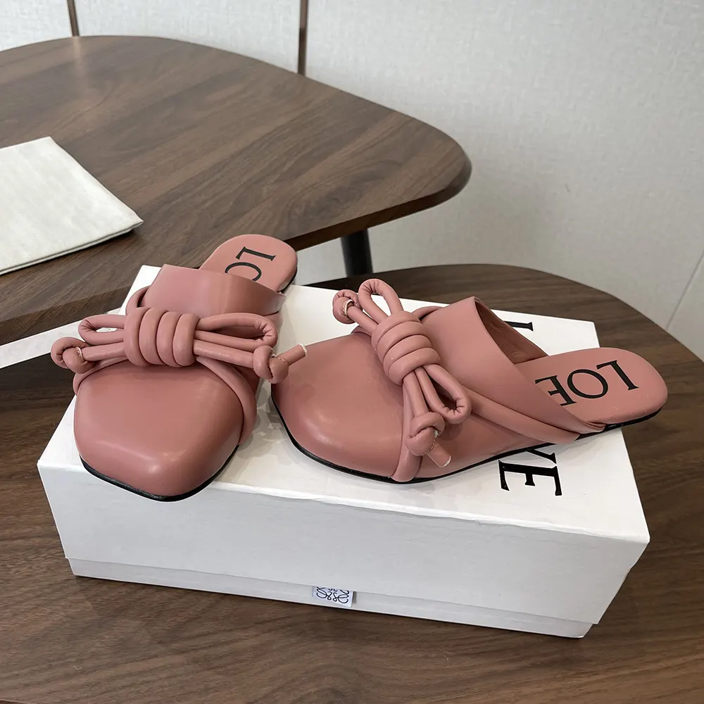 Loewe Women Flamenco Knot Mule in Lambskin-Pink - image 5