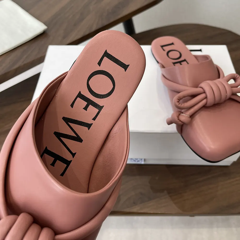 Loewe Women Flamenco Knot Mule in Lambskin-Pink - image 8