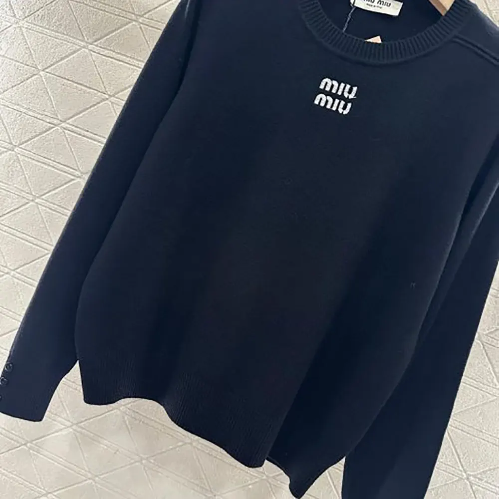 Miu Miu Women Cashmere Crew-Neck Sweater-Black - image 5
