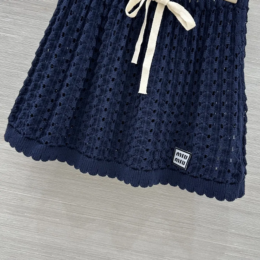 Miu Miu Women Cotton Miniskirt-Nvay - image 8
