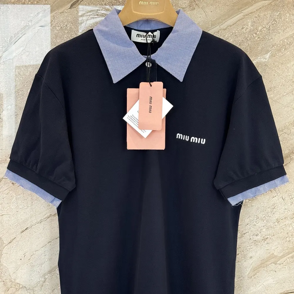 Miu Miu Women Cotton Piqué Polo Shirt-MJN5551843 - image 4