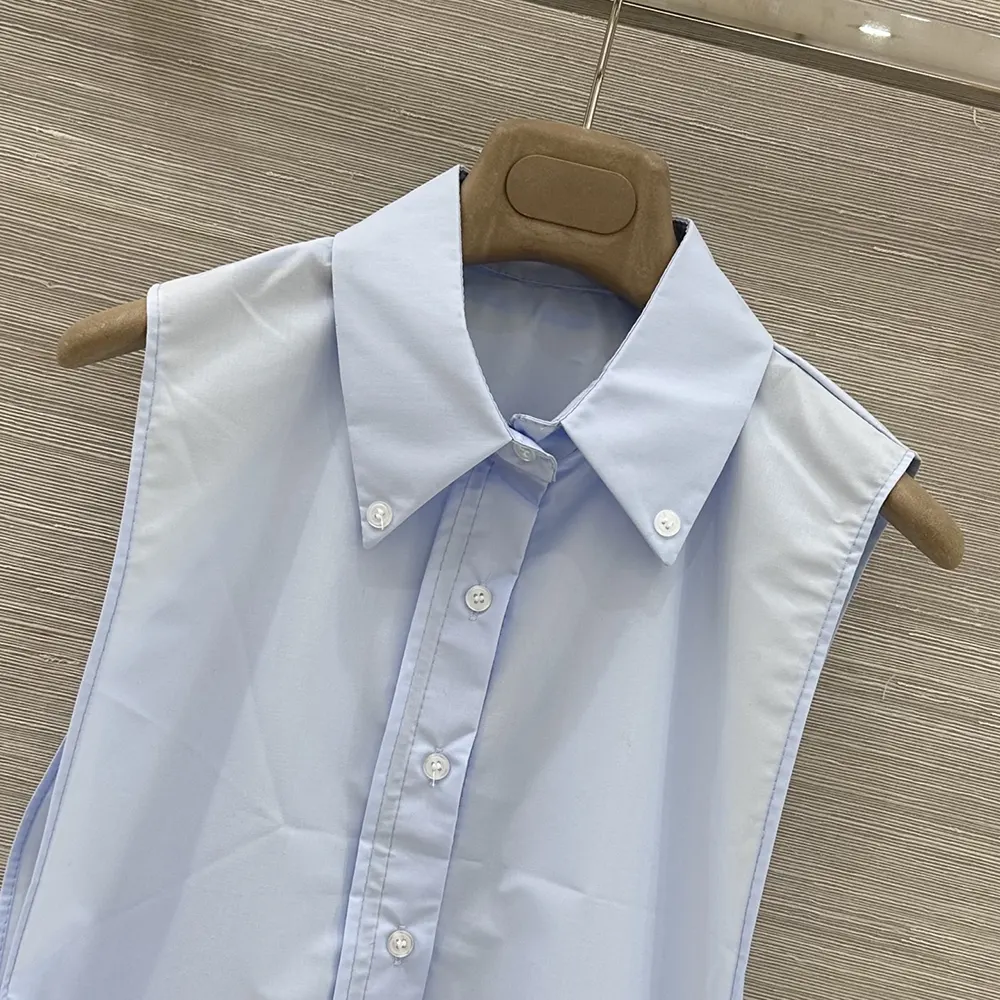Miu Miu Women Poplin Shirt-Light Blue - image 4