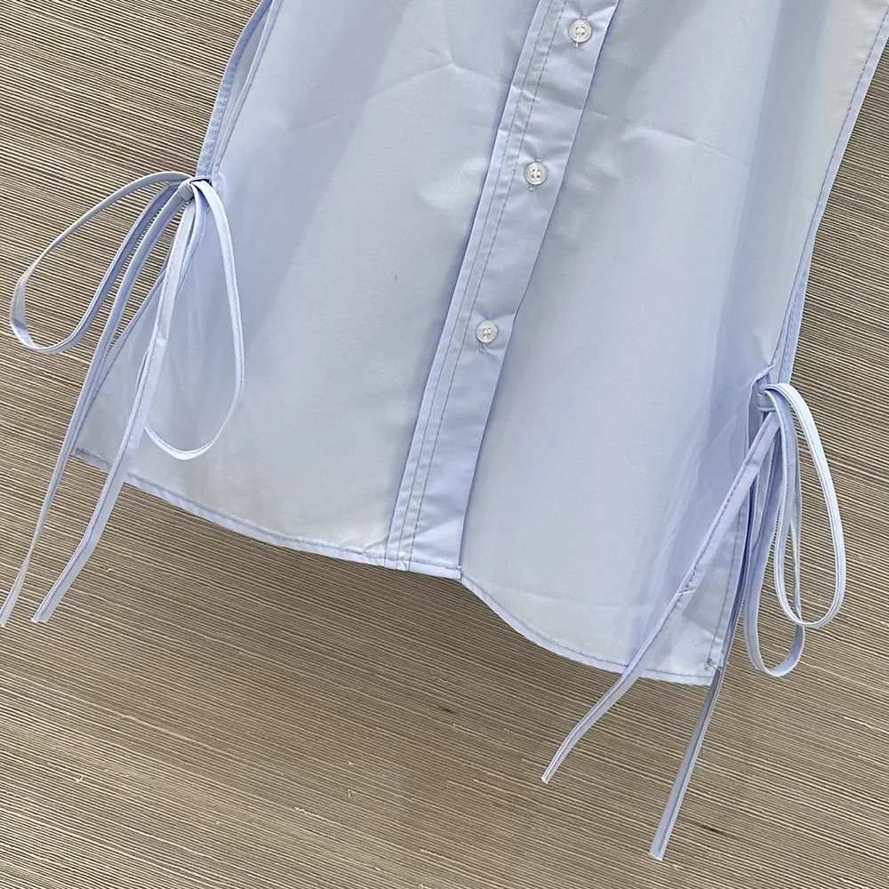 Miu Miu Women Poplin Shirt-Light Blue - image 6
