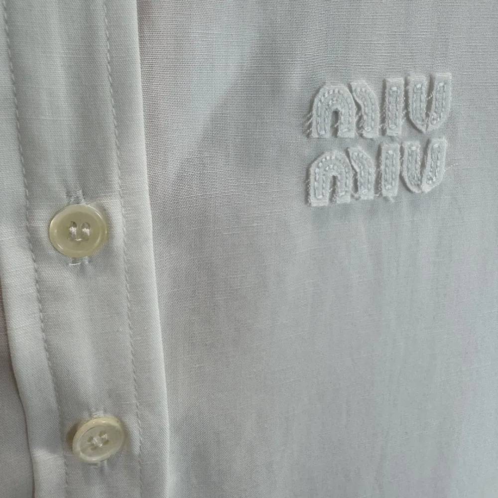 Miu Miu Women Slubbed Poplin Dress - image 9