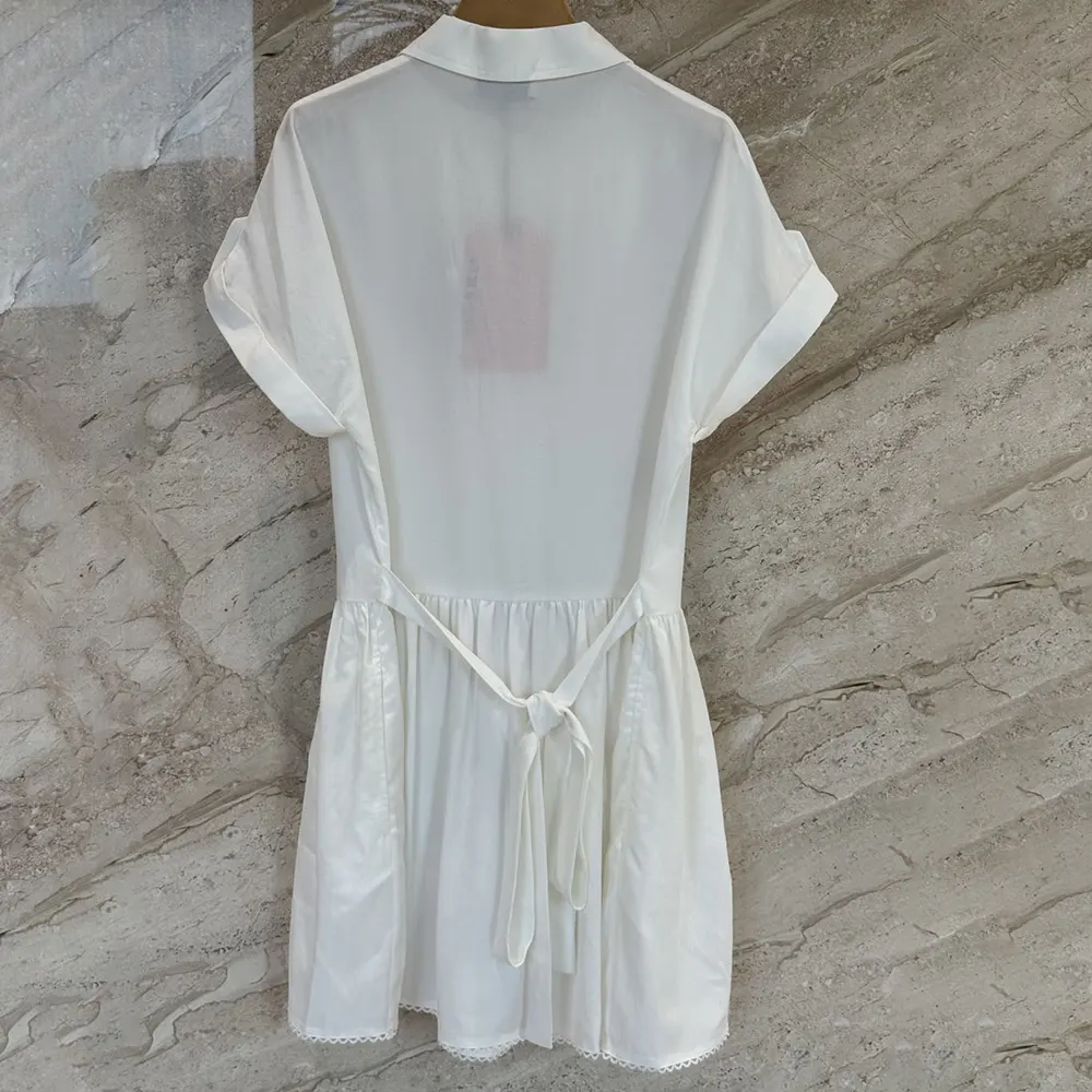 Miu Miu Women Slubbed Poplin Dress - image 4