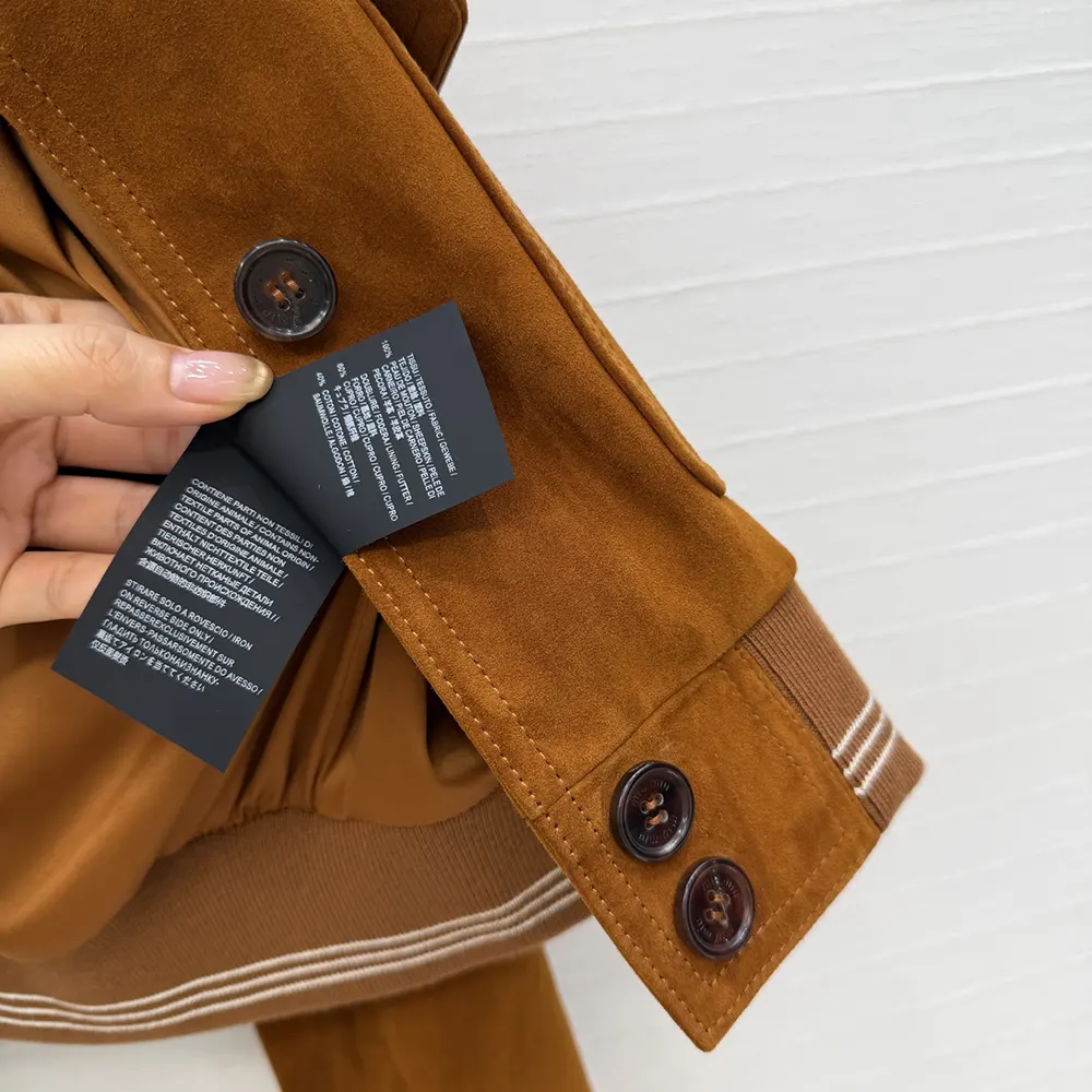 Miu Miu Women Suede Blouson Jacket-Brown - image 10