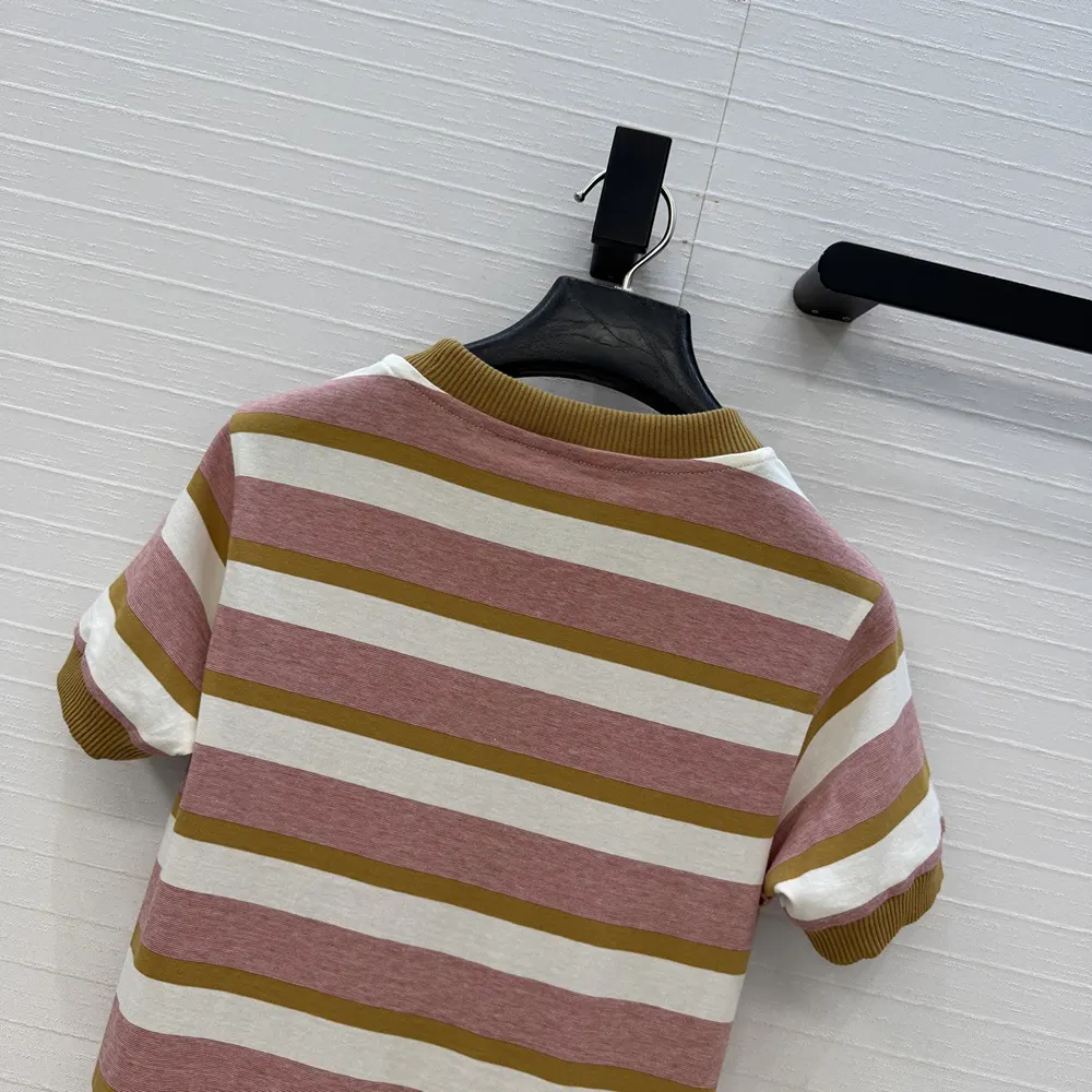 Prada Women Bayadere Stripe Jersey T-Shirt - image 5