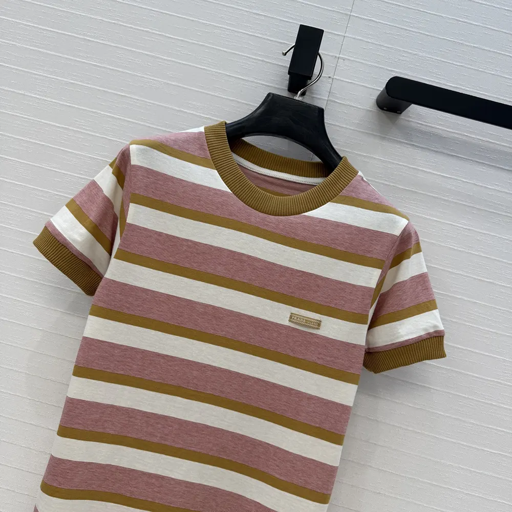 Prada Women Bayadere Stripe Jersey T-Shirt - image 4