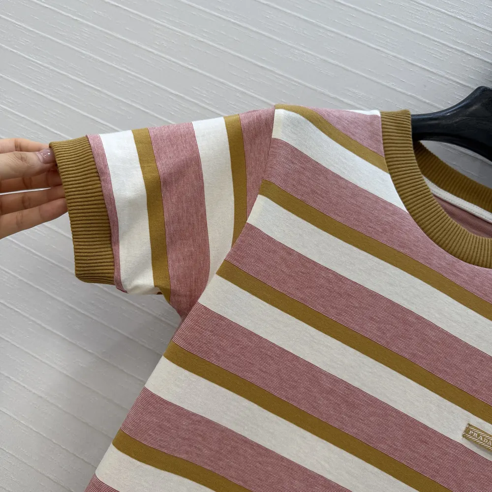 Prada Women Bayadere Stripe Jersey T-Shirt - image 7