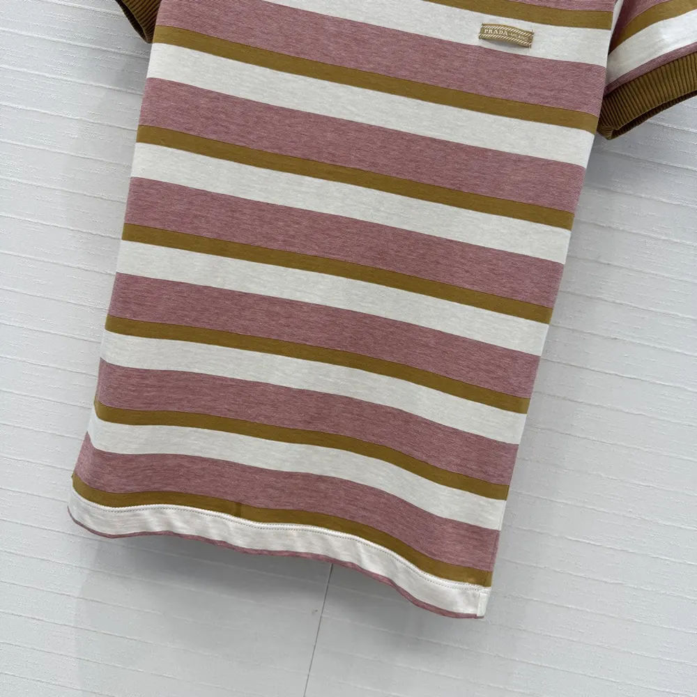 Prada Women Bayadere Stripe Jersey T-Shirt - image 8