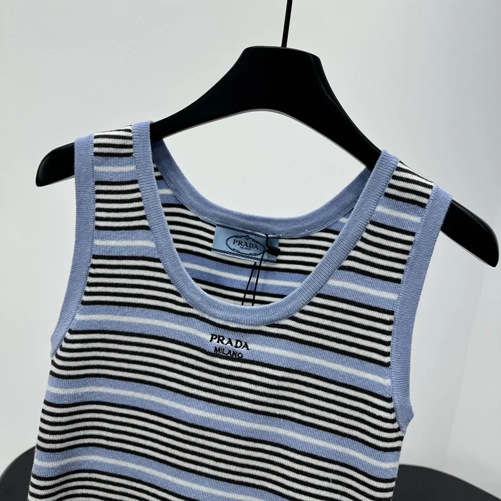 Prada Women Cotton Knit Tank Top - image 10