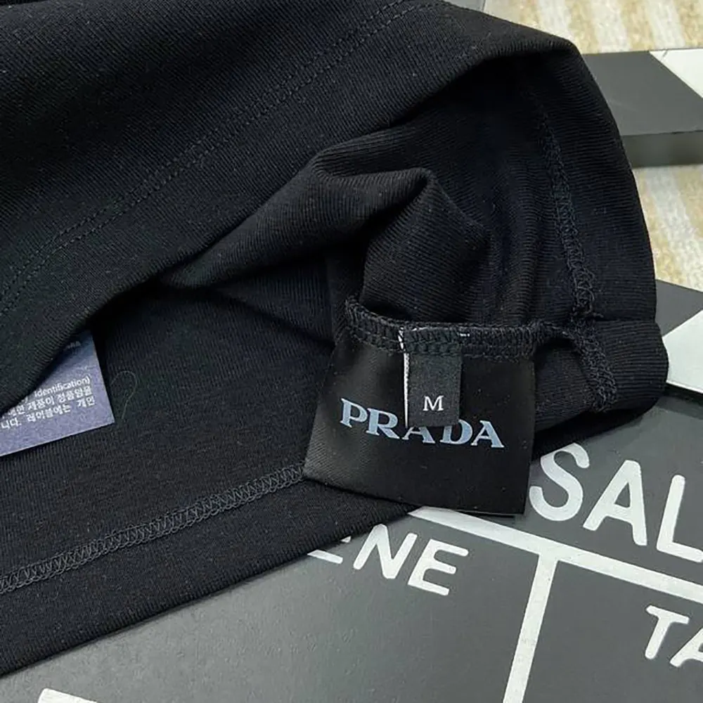 Prada Women Jersey Cropped Top-Black - image 9
