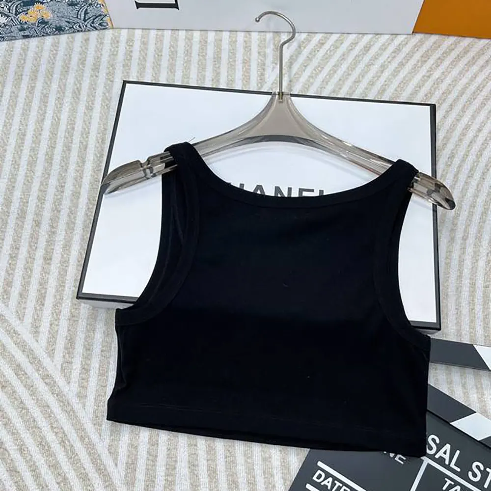 Side angle showing fit and silhouette of Prada Women Jersey Cropped Top-Black