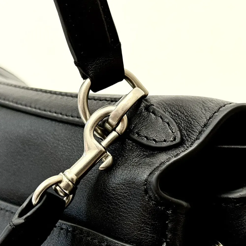 Balenciaga Women Rodeo Handbag Large In Black Smooth Calfskin Aged-Silver Hardware - image 8