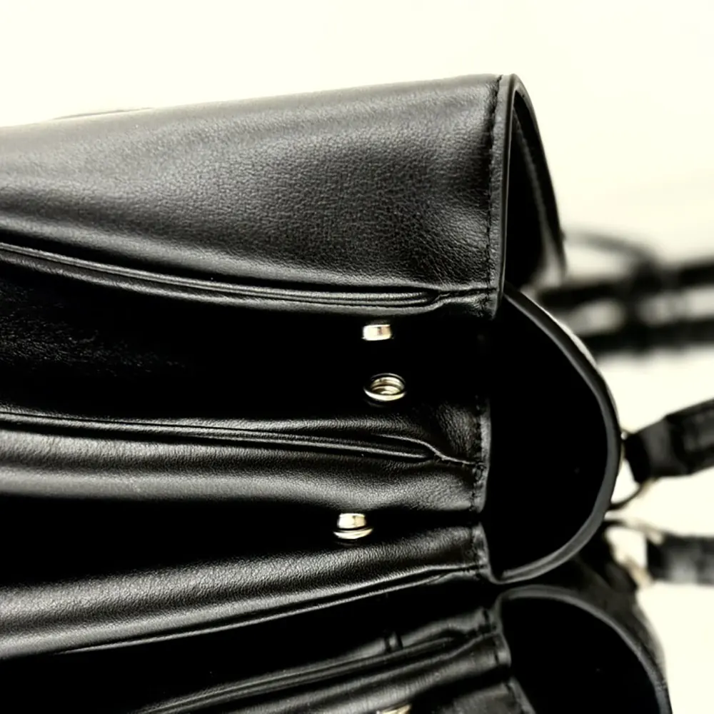 Balenciaga Women Rodeo Handbag Large In Black Smooth Calfskin Aged-Silver Hardware - image 5