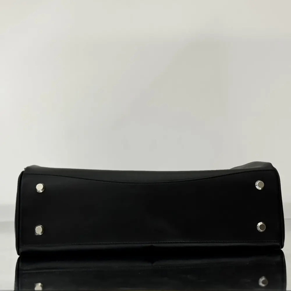 Balenciaga Women Rodeo Handbag Large In Black Smooth Calfskin Aged-Silver Hardware - image 13