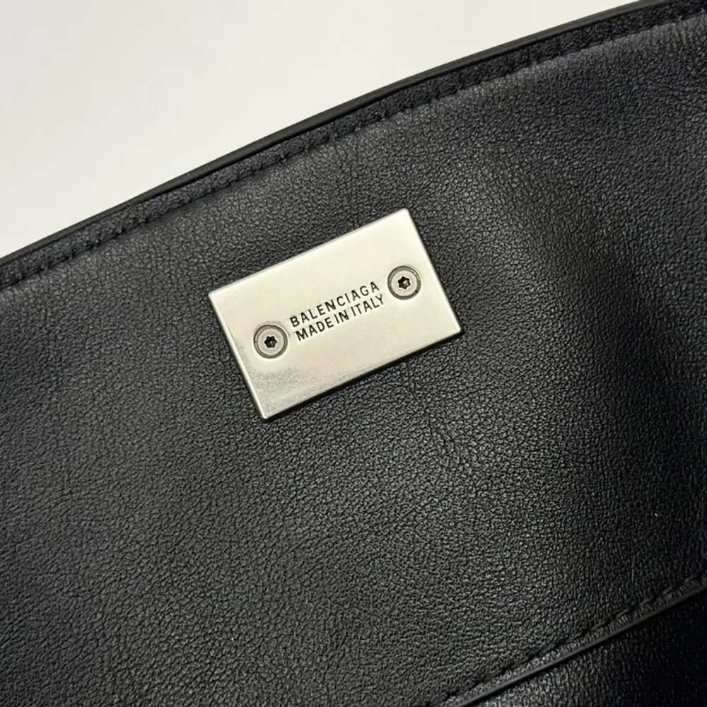 Balenciaga Women Rodeo Handbag Large In Black Smooth Calfskin Aged-Silver Hardware - image 10