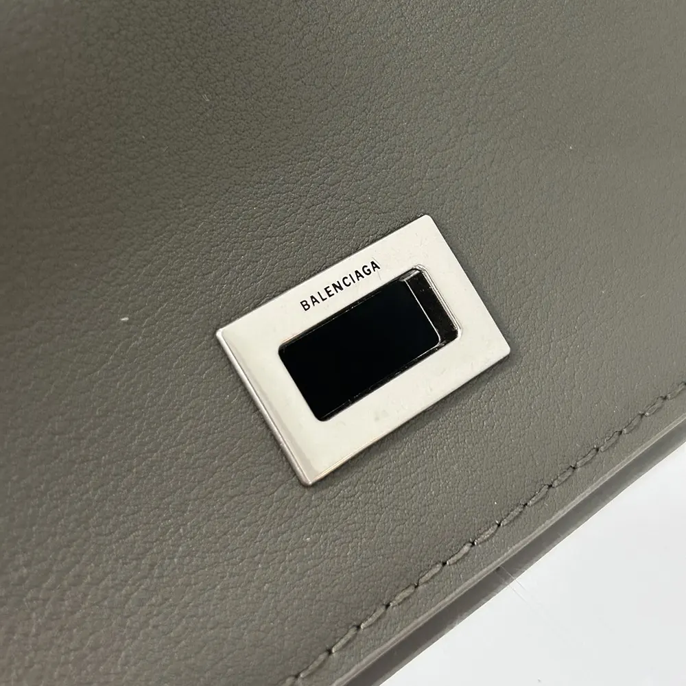 Balenciaga Women Rodeo Handbag Medium In Khaki Smooth Calfskin Aged-Silver Hardware - image 8