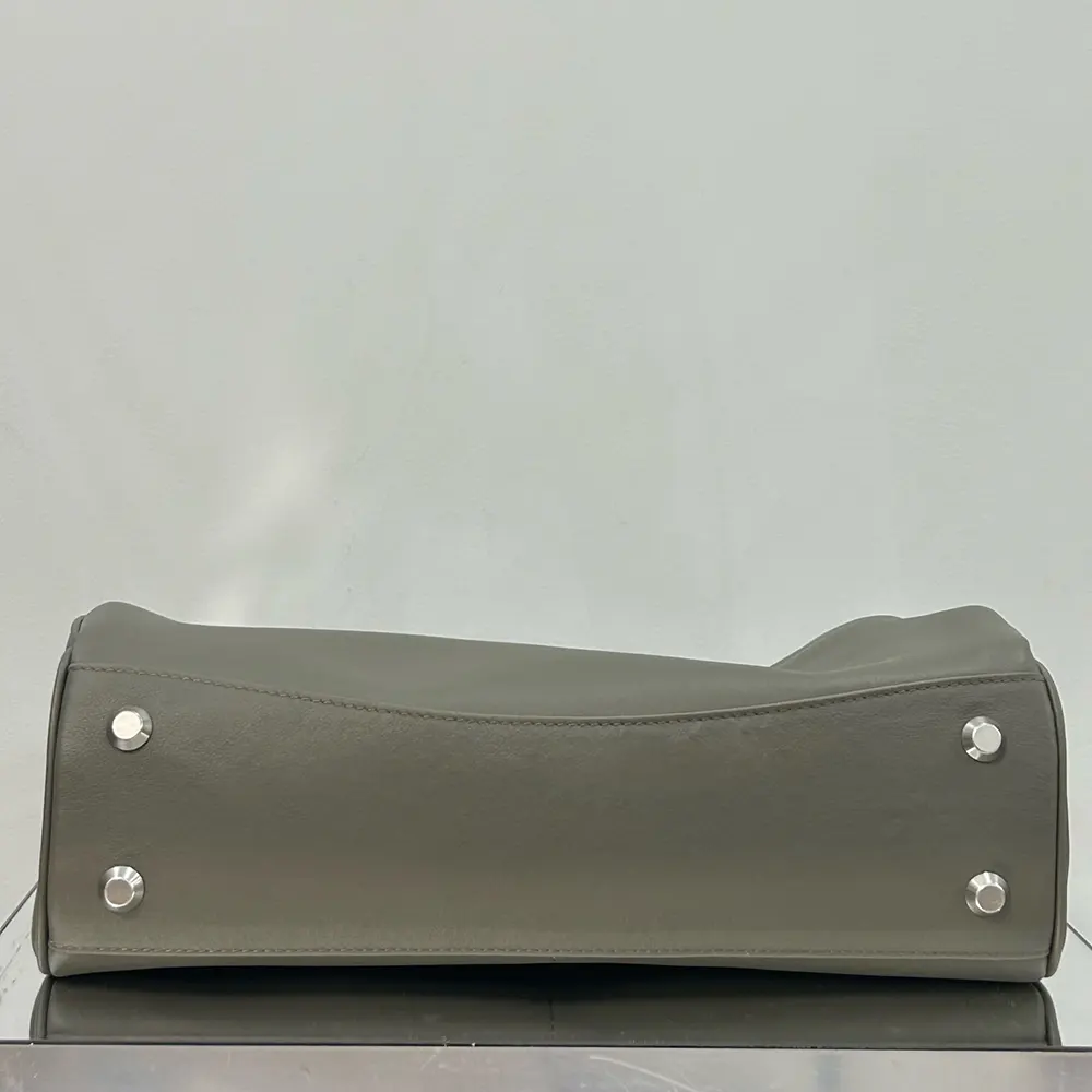 Balenciaga Women Rodeo Handbag Medium In Khaki Smooth Calfskin Aged-Silver Hardware - image 5