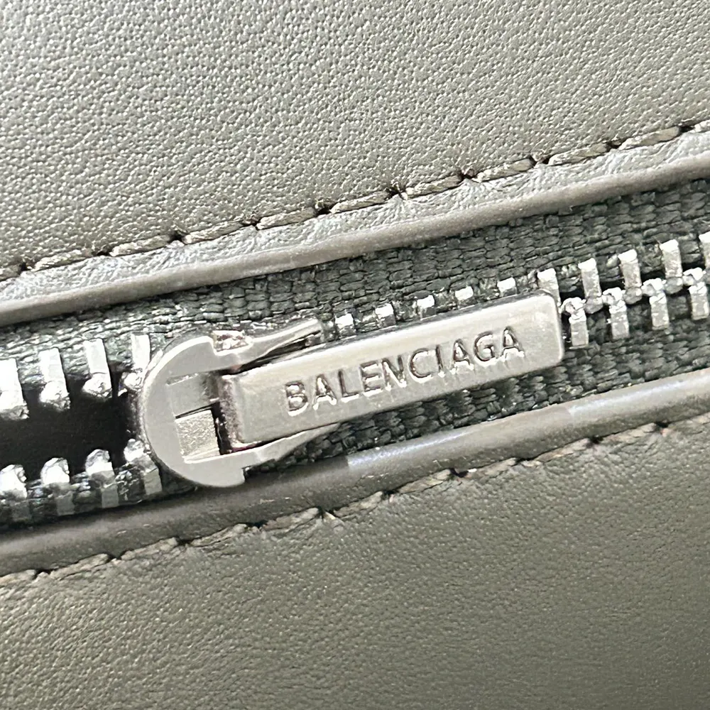 Balenciaga Women Rodeo Handbag Medium In Khaki Smooth Calfskin Aged-Silver Hardware - image 11