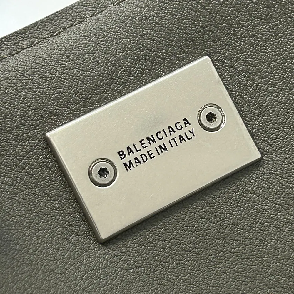 Balenciaga Women Rodeo Handbag Medium In Khaki Smooth Calfskin Aged-Silver Hardware - image 13
