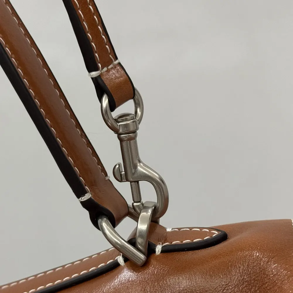 Balenciaga Women Rodeo Handbag Medium in Tan Cowboy Vegetable Tanned Lambskin Aged-silver Hardware - image 13