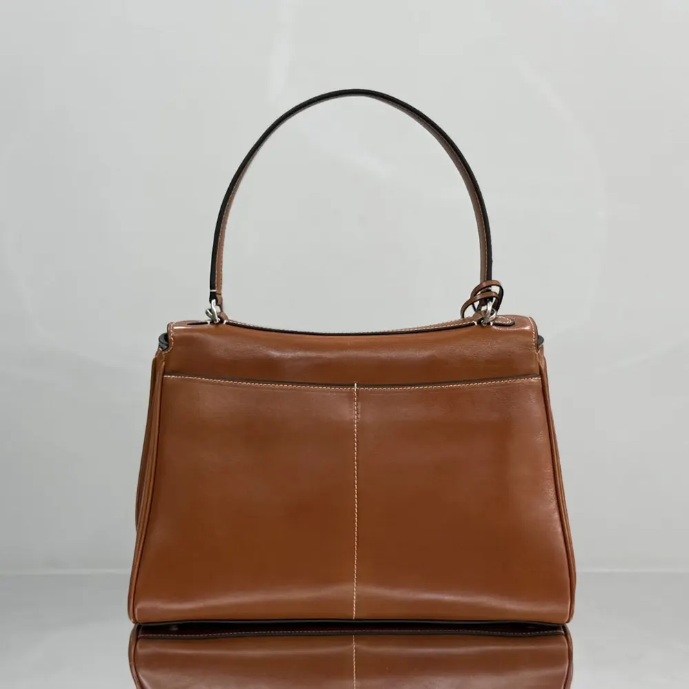 Balenciaga Women Rodeo Handbag Medium in Tan Cowboy Vegetable Tanned Lambskin Aged-silver Hardware - image 4