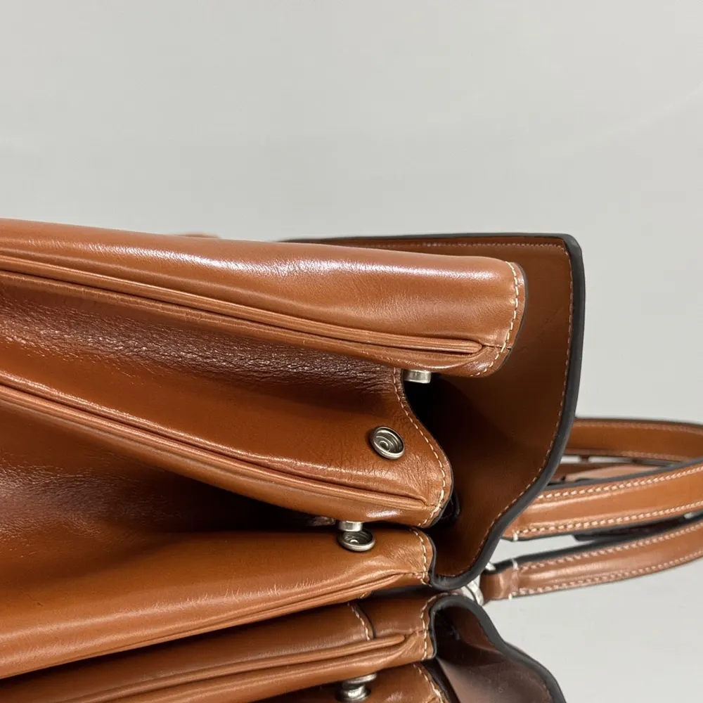 Balenciaga Women Rodeo Handbag Medium in Tan Cowboy Vegetable Tanned Lambskin Aged-silver Hardware - image 6