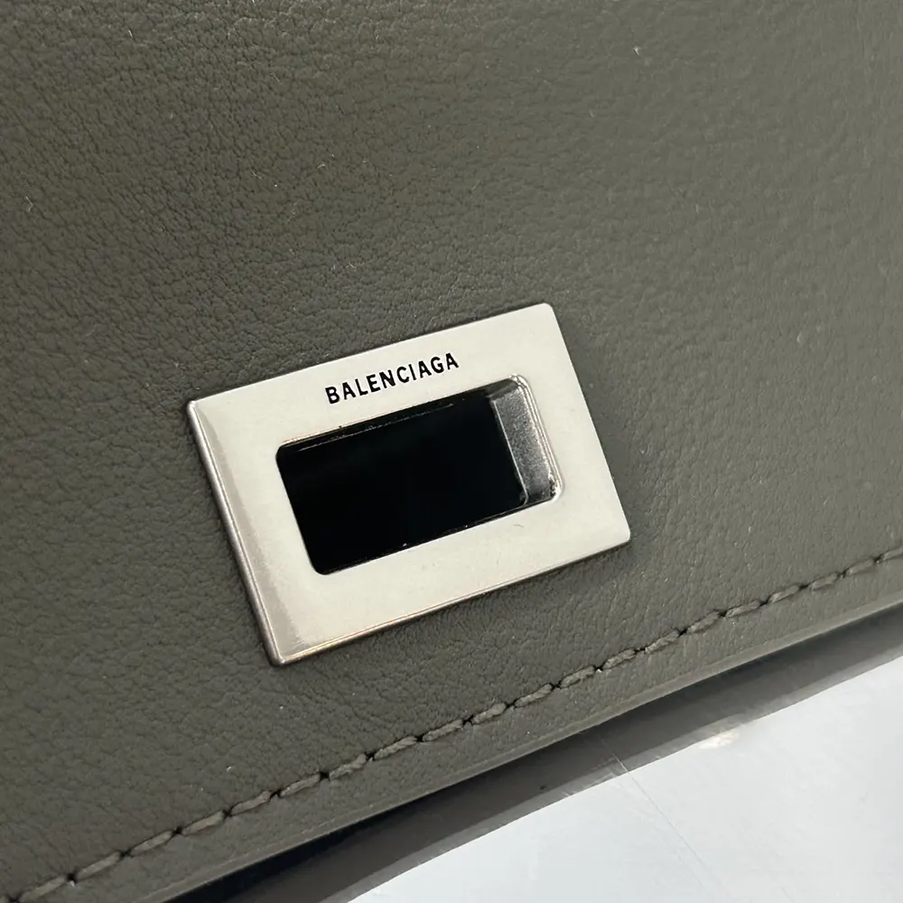 Balenciaga Women Rodeo Handbag Mini In Khaki Smooth Calfskin Aged-Silver Hardware - image 7
