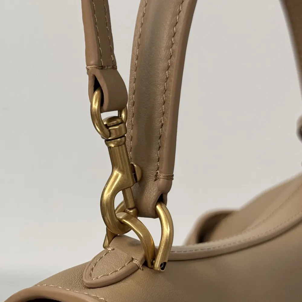 Balenciaga Women Rodeo Handbag Mini In latte Smooth Calfskin Aged-gold Hardware - image 12