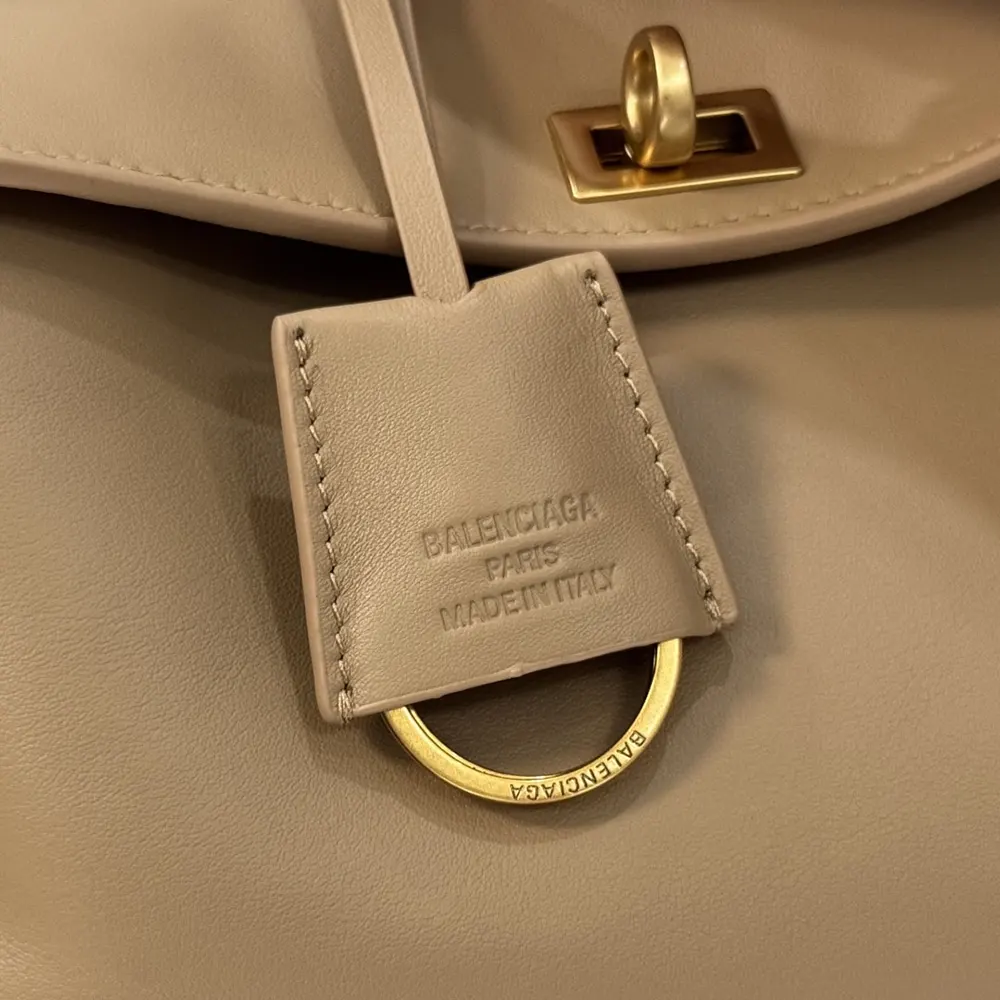 Balenciaga Women Rodeo Handbag Mini In latte Smooth Calfskin Aged-gold Hardware - image 9