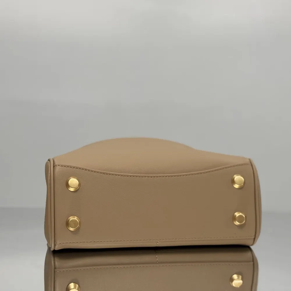 Balenciaga Women Rodeo Handbag Mini In latte Smooth Calfskin Aged-gold Hardware - image 5