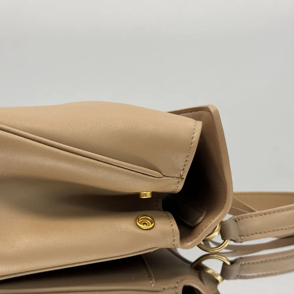 Balenciaga Women Rodeo Handbag Mini In latte Smooth Calfskin Aged-gold Hardware - image 6