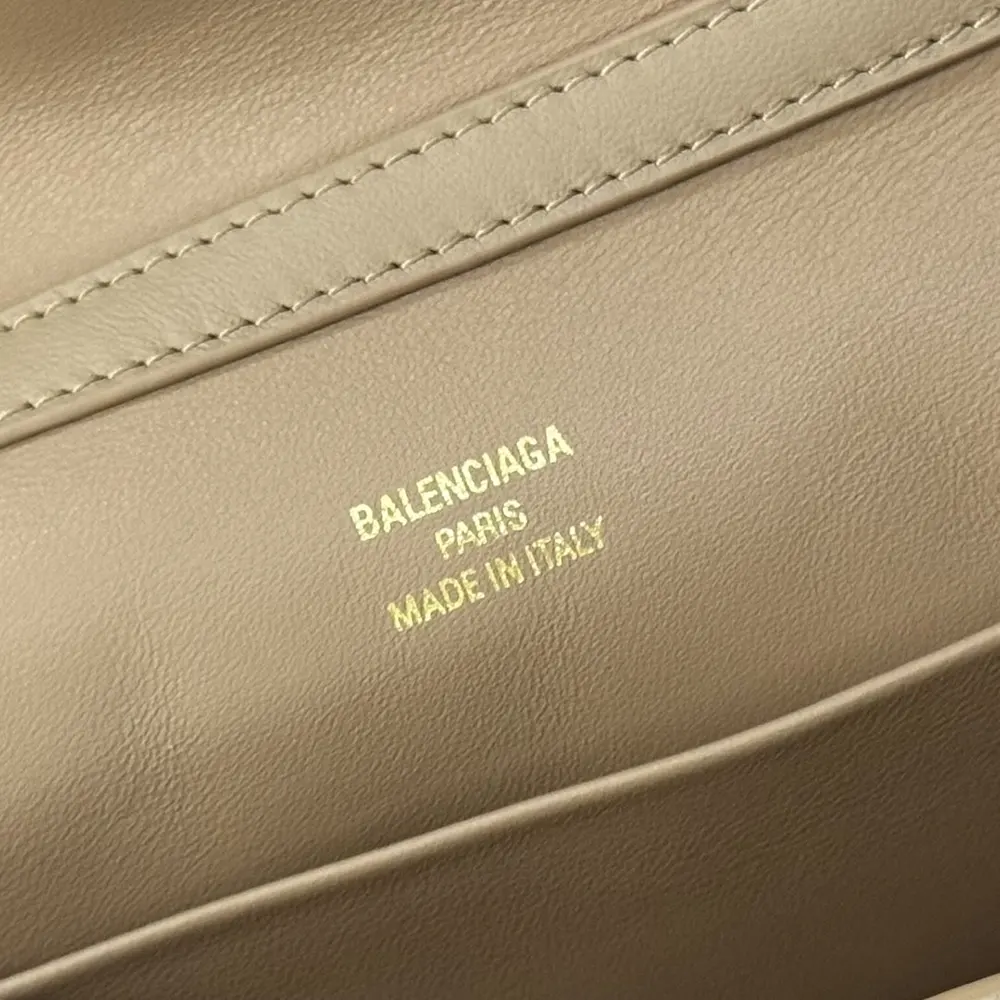 Balenciaga Women Rodeo Handbag Mini In latte Smooth Calfskin Aged-gold Hardware - image 14