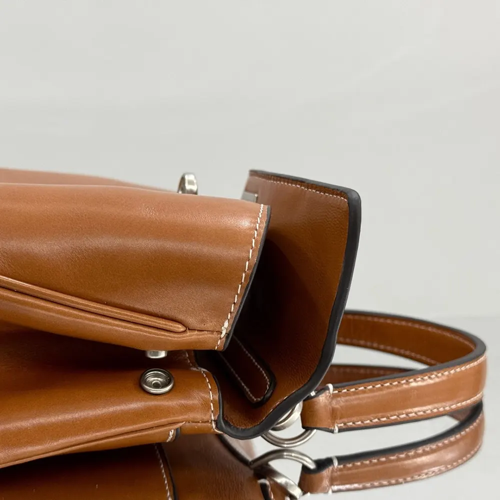 Balenciaga Women Rodeo Handbag Mini in Tan Cowboy Vegetable Tanned Lambskin Aged-silver Hardware - image 12