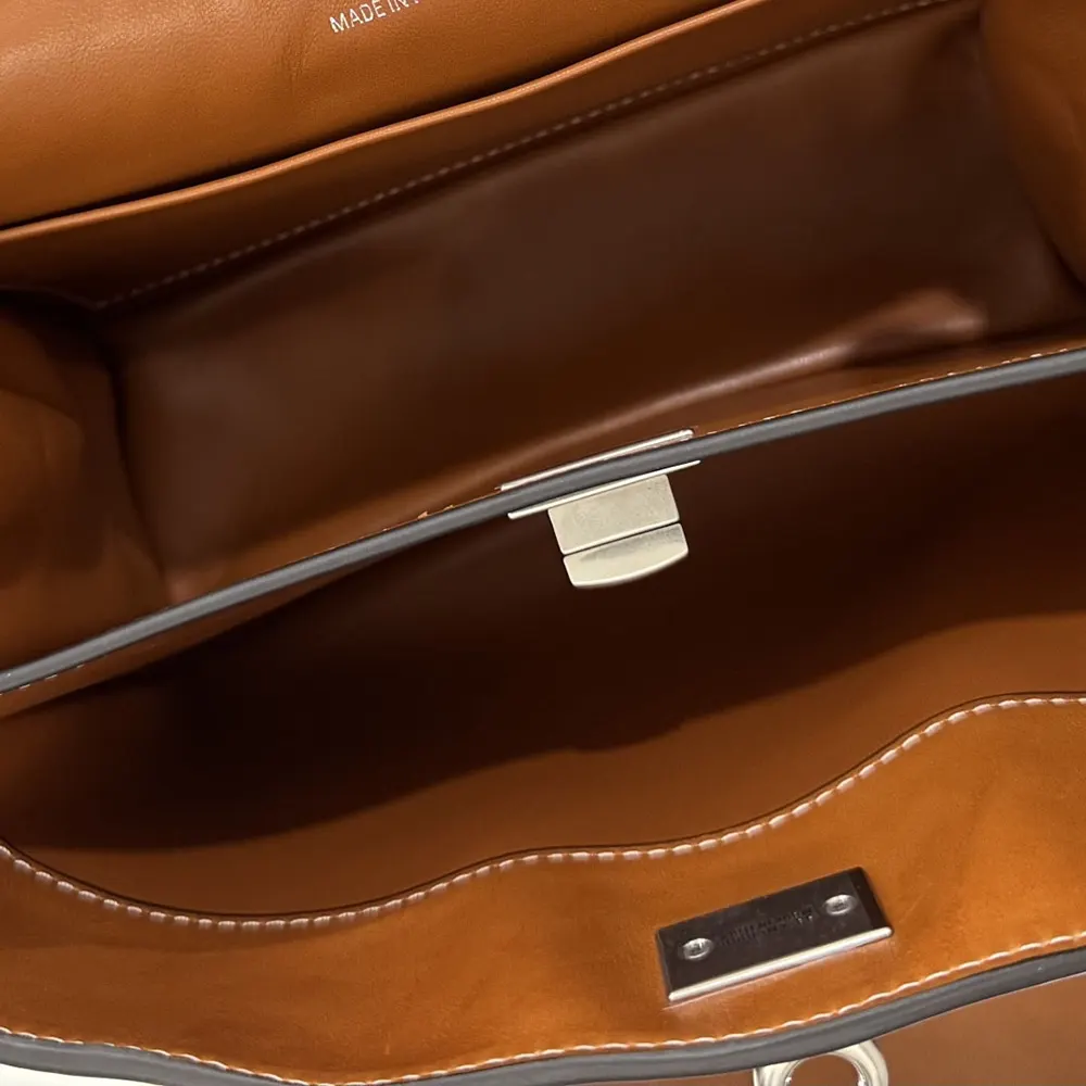 Balenciaga Women Rodeo Handbag Mini in Tan Cowboy Vegetable Tanned Lambskin Aged-silver Hardware - image 11