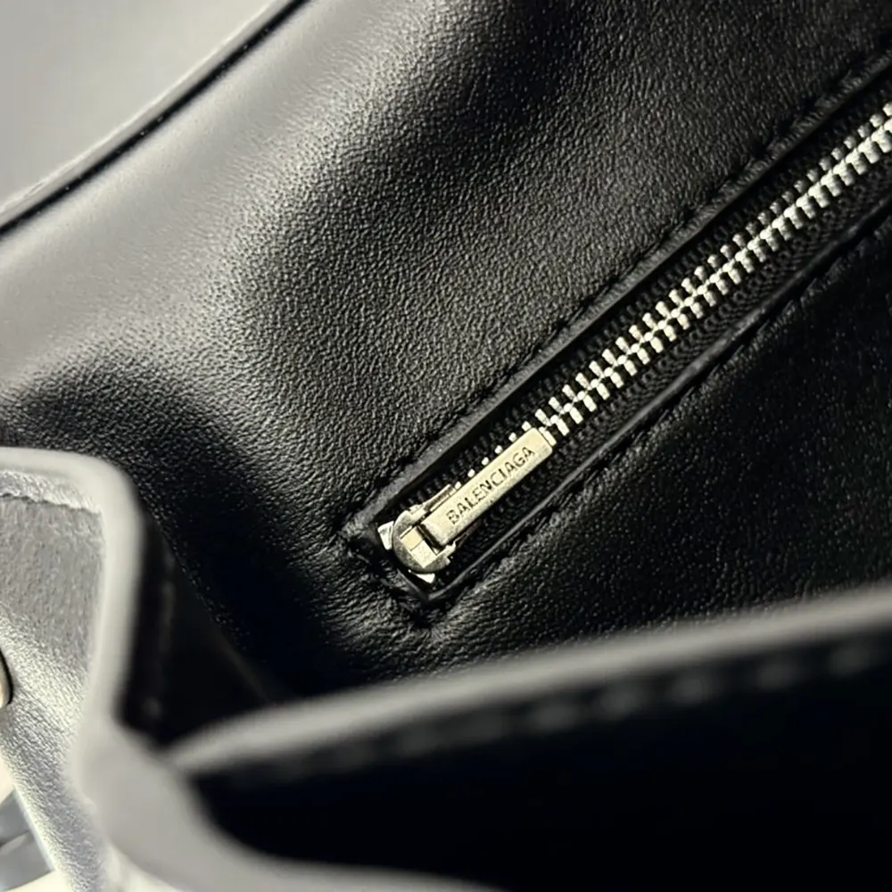 Balenciaga Women Rodeo Handbag Small In Black Smooth Calfskin Aged-Silver Hardware - image 5