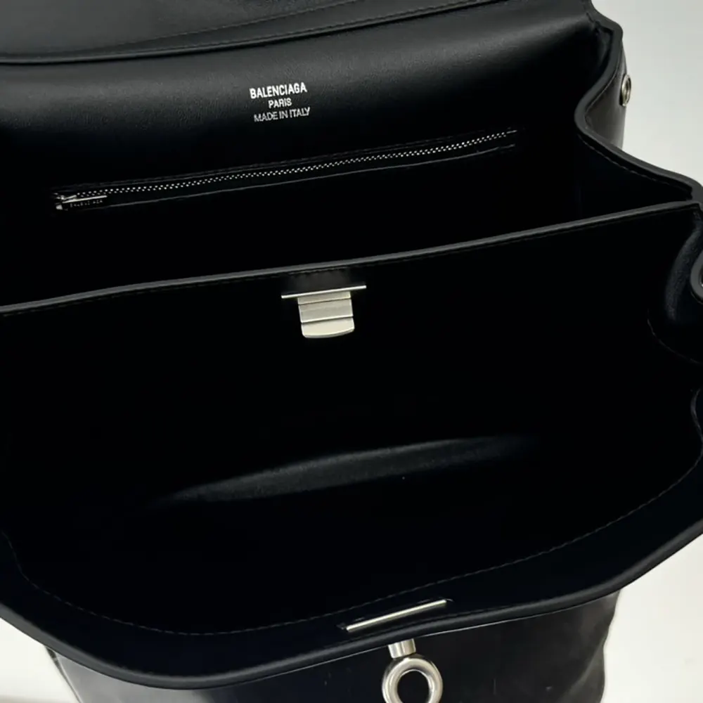 Balenciaga Women Rodeo Handbag Small In Black Smooth Calfskin Aged-Silver Hardware - image 12