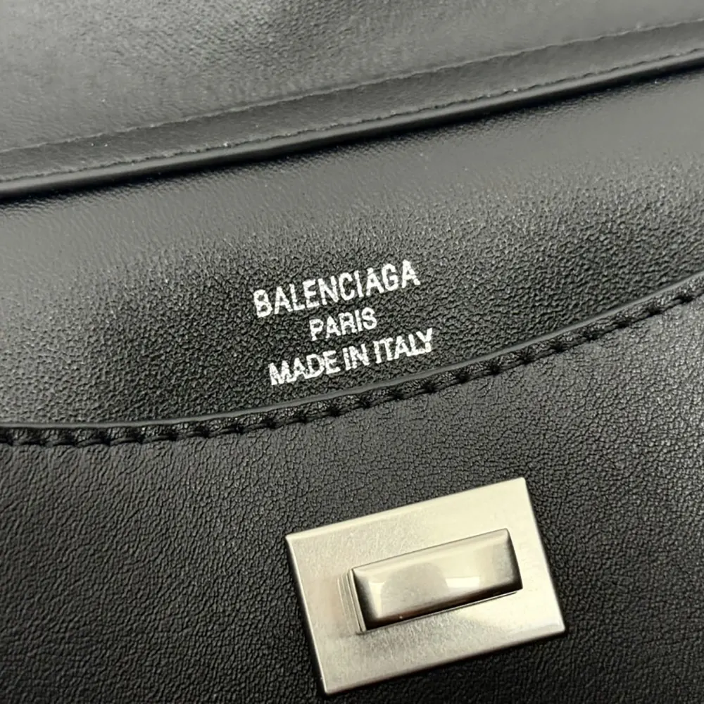 Balenciaga Women Rodeo Handbag Small In Black Smooth Calfskin Aged-Silver Hardware - image 11