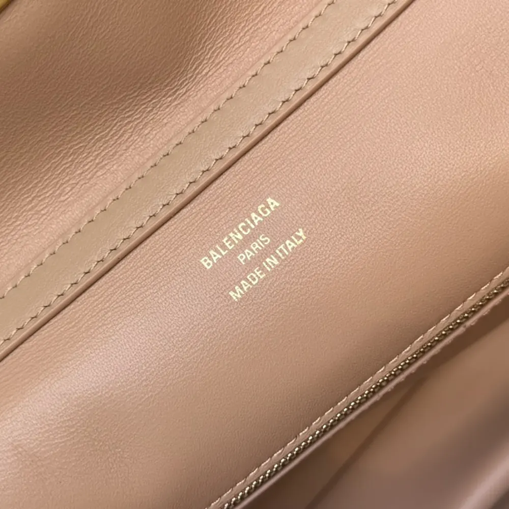 Balenciaga Women Rodeo Handbag Small In latte Smooth Calfskin Aged-gold Hardware - image 15