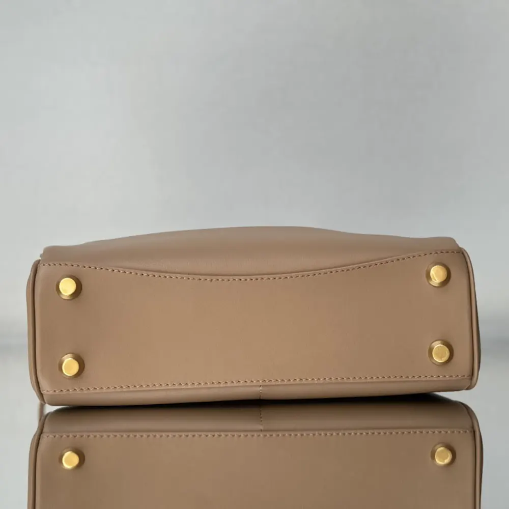 Balenciaga Women Rodeo Handbag Small In latte Smooth Calfskin Aged-gold Hardware - image 7