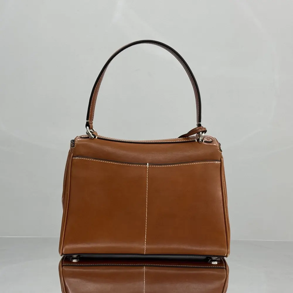 Balenciaga Women Rodeo Handbag Small in Tan Cowboy Vegetable Tanned Lambskin Aged-silver Hardware - image 4