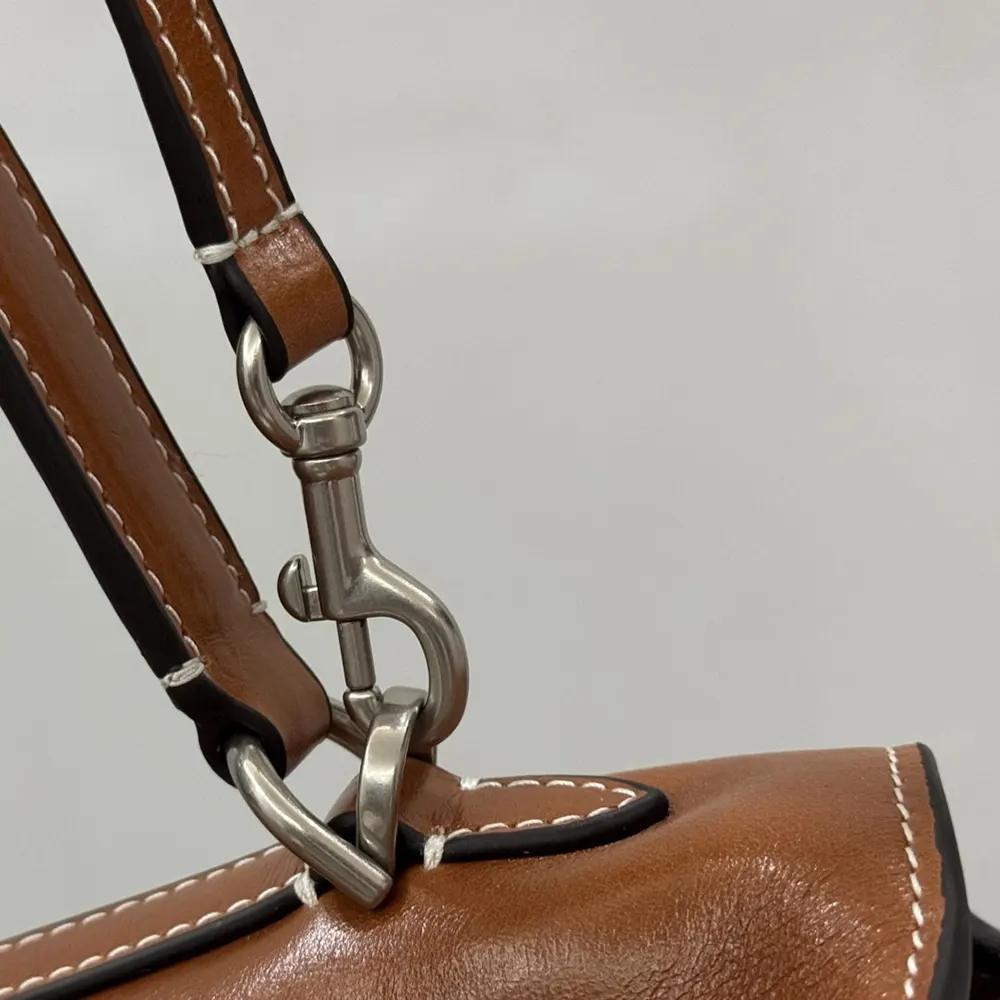 Balenciaga Women Rodeo Handbag Small in Tan Cowboy Vegetable Tanned Lambskin Aged-silver Hardware - image 12