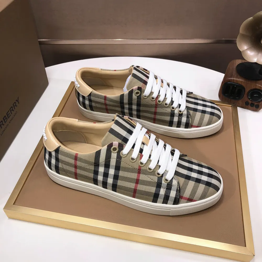 Top angle showing lace-up closure on Burberry Unisex Sneakers