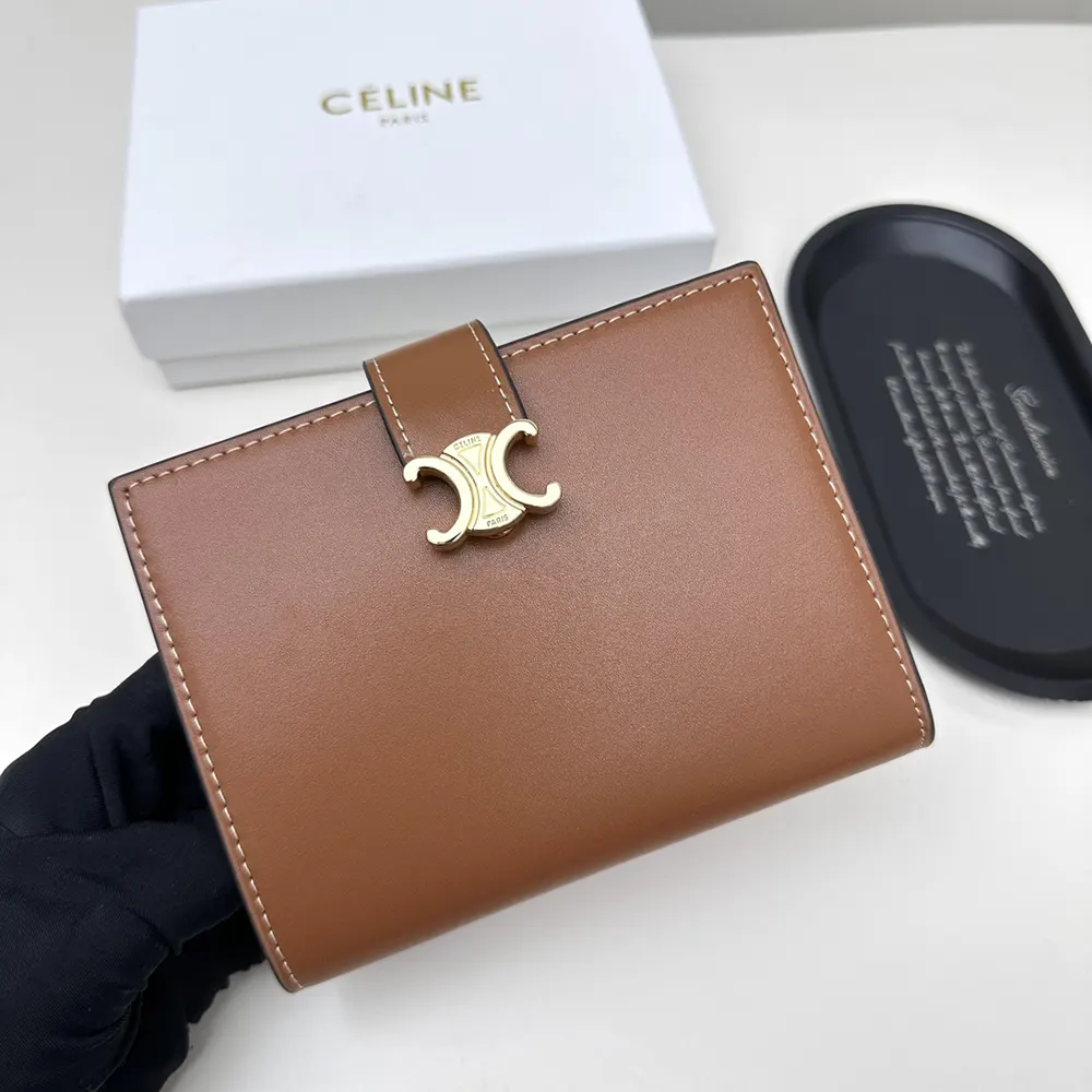 Celine Women Medium Strap Wallet Nino in Supple Grained Calfskin - image 4