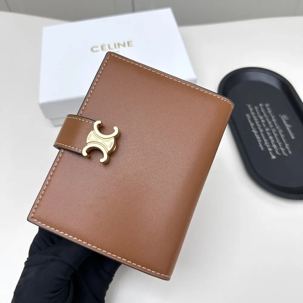 Interior view showing compartments of Celine Women Medium Strap Wallet Nino