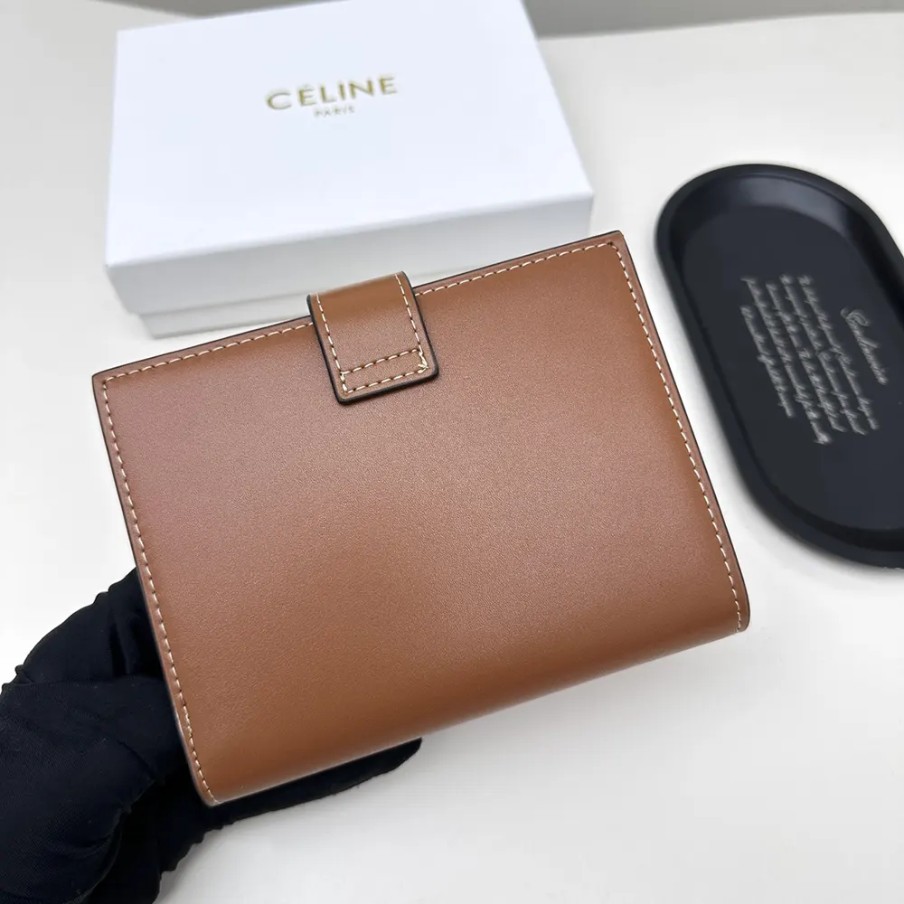 Celine Women Medium Strap Wallet Nino in Supple Grained Calfskin - image 5