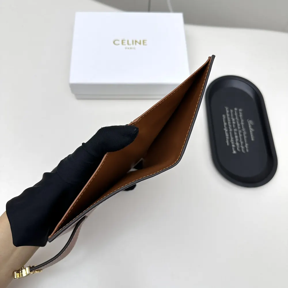 Celine Women Medium Strap Wallet Nino in Supple Grained Calfskin - image 9