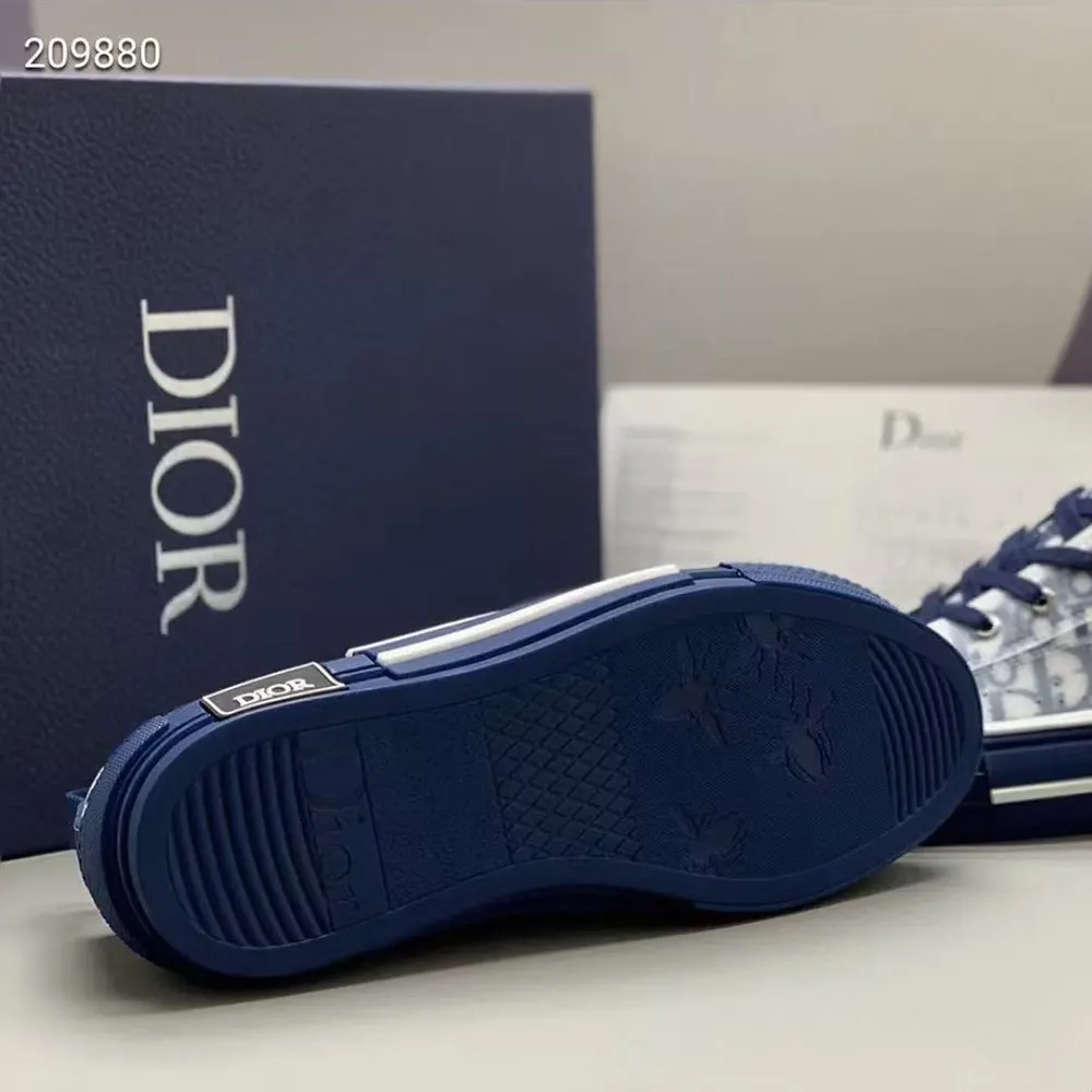 Dior Unisex B23 League Low-Top Sneaker Blue Dior Oblique Canvas - image 10